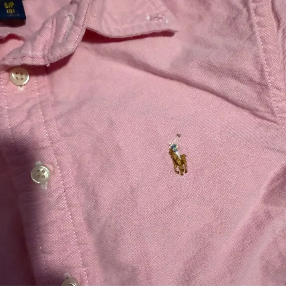 Polo Ralph Lauren Boy's Cotton Oxford Sport Shirt Size Small/8